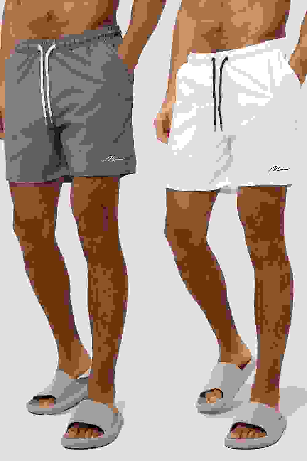 BAOHOKE Mens Casual Sports Shorts Beach Swimming Trunks Solid Gym Pants